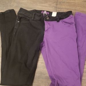 Half and half skinny Jeans